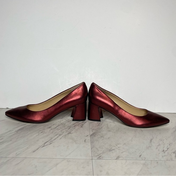 Marc Fisher Yulunda Red Leather Pointy Toe Pump 6.5 M - Picture 8 of 16